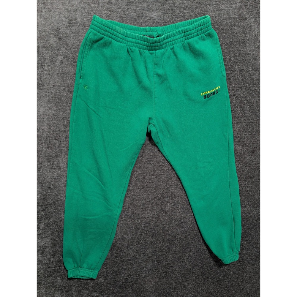 Colosseum Oregon Ducks Mens XL Green Fleece Jogger Sweatpants NCAA 1560